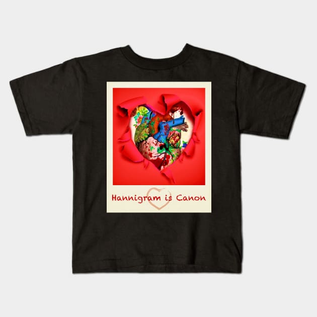 Hannigram is Canon Anatomical Heart Valentine Kids T-Shirt by OrionLodubyal